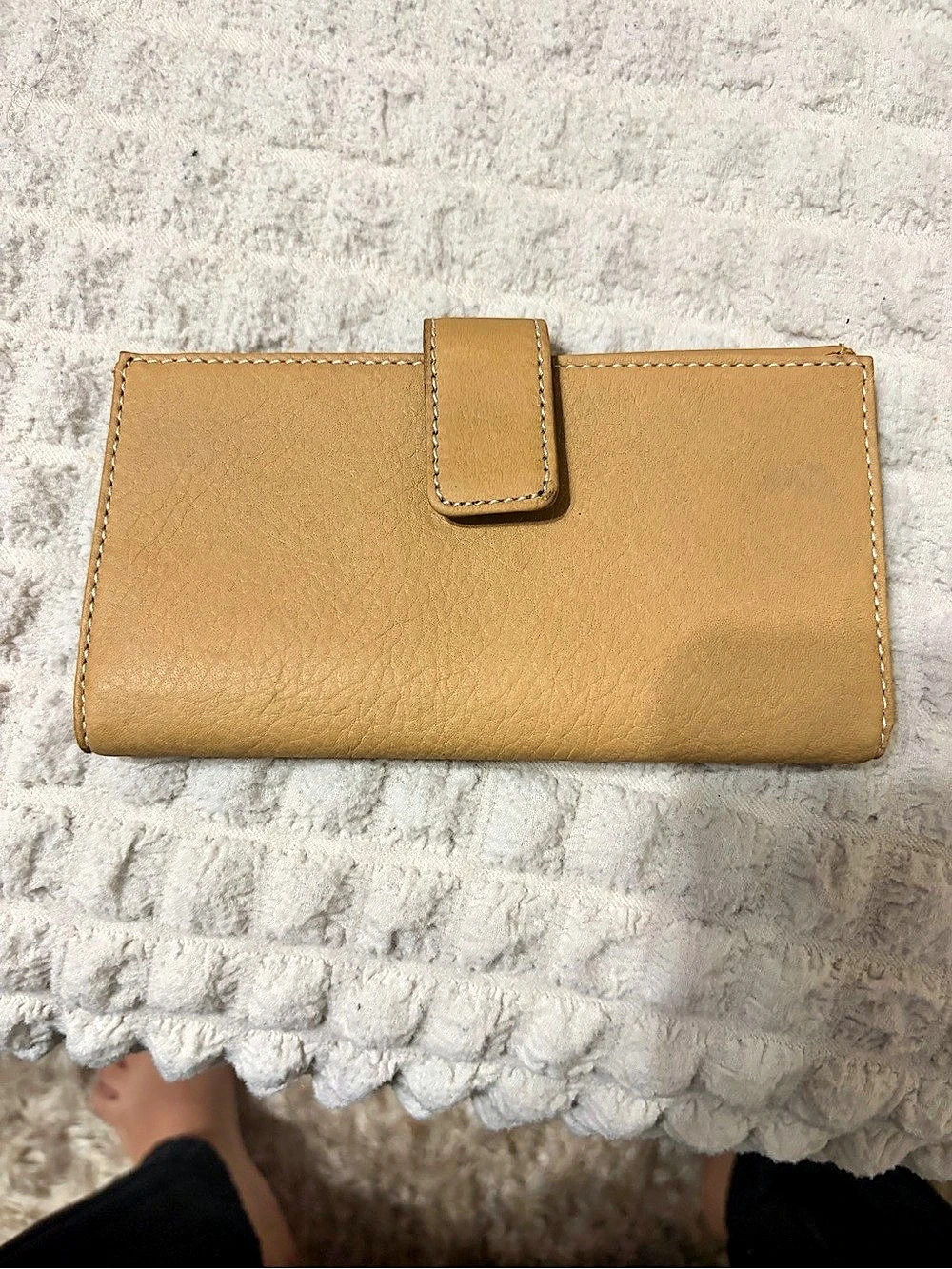 mundi Leather Wallet in Brown Like New